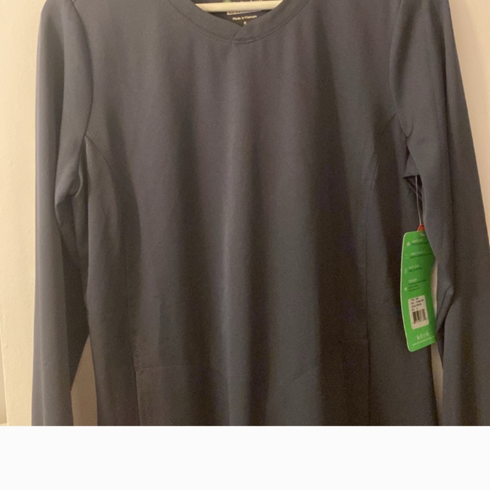 Women’s Long Sleeve Crewneck Top - Black